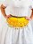 Lenço de cintura com moedas - Amarelo - Imagem 4