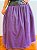 Conjunto laroyê roxo com brilho saia e bata - Imagem 2