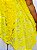 Conjunto Pano da costa e cabeça de renda rosa amarelo - Imagem 3
