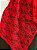 Conjunto Pano da costa e cabeça de renda rosa vermelho - Imagem 4