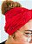 Conjunto Pano da costa e cabeça de renda rosa vermelho - Imagem 3