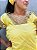 Conjunto de luxo amarelo com renda guipir 4 peças - Imagem 8