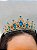 Coroa dourada luxo com strass - Azul - Imagem 3