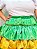 Saia 7 babados verde com dourado - Imagem 2