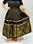 Saia luxo de Jacquard - dourado com preto - Imagem 2