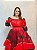 Conjunto luxo vermelho e preto - Ciganinha e saia 14m - Imagem 8