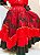 Conjunto luxo vermelho e preto - Ciganinha e saia 14m - Imagem 3