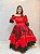 Conjunto luxo vermelho e preto - Ciganinha e saia 14m - Imagem 2
