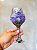 Taça luxo prata com roxo tridente e rosas - Imagem 4