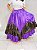 Saia 2 godê roxa e preta 9m - Imagem 2