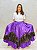 Saia 2 godê roxa e preta 9m - Imagem 1