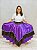 Saia 2 godê roxa com preta e prata 9m - Imagem 1
