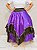 Saia 2 godê roxa com preta e prata 9m - Imagem 2
