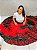 Saia vermelha e preta com rosas vermelha 12m - Imagem 6
