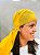 Lenço chiffon cigano com moedas amarelo - Imagem 4