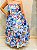 Conjunto Baiana florido 3 peças - Azul - Imagem 2