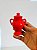 Mini Quartinha de louça Vermelho 10cm c/ asa - Imagem 2