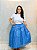 Saia Renda floral azul claro - Imagem 1