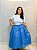 Saia Renda floral azul claro - Imagem 2
