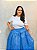 Saia Renda floral azul claro - Imagem 5