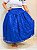 Saia Renda floral Azul Royal - Imagem 2