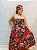 Conjunto Baiana floral 3 peças - Preto e vermelho - Imagem 5