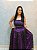 Conjunto Pombagira luxo com Saia e tomara que caia - Roxo e Preto - Imagem 5