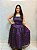 Conjunto Pombagira luxo com Saia e tomara que caia - Roxo e Preto - Imagem 1