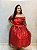 Conjunto laroyê Vermelho com brilho saia e bata - Imagem 1