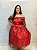 Conjunto laroyê Vermelho com brilho saia e bata - Imagem 5