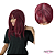 PERUCA WIG ISA COR REDWINE - FIBRA ORGANICA PREMIUM - MODERN GIRL - Imagem 2