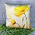 Capa de Almofada Veludo Estampada 45x45 (flores amarelas) - Imagem 4