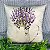 Capa de Almofada Veludo Estampada 45x45 (lavanda) - Imagem 3