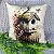 Capa de Almofada Veludo Estampada 45x45 (birdhouse) - Imagem 2