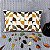 Capa Baguete linho Estampada 30x50 (geometrico mostarda) - Imagem 1