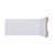 Rodapé de Poliestireno LEV 101 Santa Luzia 10cm Branco - 13mm x 10cm x 2.40m - Imagem 1