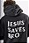 MOLETOM CANGURU JESUS SAVES BRO MESCLA - Imagem 1