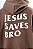 MOLETOM CANGURU JESUS SAVES BRO MARROM - Imagem 8