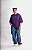 OVERSIZED JESUS SAVES BRO ROXA COM BRANCO UNISSEX - Imagem 4