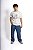 T-SHIRT JESUS IS KING OFF WHITE COM VERDE UNISSEX TRADICIONAL PREMIUM - Imagem 3