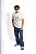 T-SHIRT JESUS IS KING OFF WHITE COM VINHO UNISSEX TRADICIONAL PREMIUM - Imagem 3