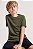 Camiseta Infantil Básica Verde Militar - Imagem 1
