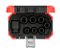 Jogo de soquetes de impacto sextavados, encaixe de 1/2", 10,0 mm a 24,0 mm, com 8 peças, R63003008, GEDORE RED - Imagem 1
