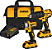Kit parafusadeira/furadeira com impacto 1/2" e parafusadeira com impacto 1/4", com 2 baterias e carregador bivolt, DCK276D2-BR, DEWALT - Imagem 1