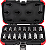 Jogo de soquetes hexalobular, encaixe de 1/2", 16 peças, R68003016 GEDORE RED - Imagem 3