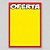 Cartaz de Oferta Amarelo 65cm x 95cm – Código 15 | Papel Cartão 250g | 50 ou 100 Folhas - Imagem 1