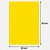 Cartaz Todo Amarelo 23cm x 33cm – Código 18C | Papel Cartão 250g | 50 ou 100 Folhas - Imagem 3