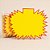 Cartaz Splash Liso Amarelo 31cm x 23cm – Modelo A5 | Papel Cartão 250g | 50 ou 100 Folhas - Imagem 1