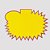 Cartaz Splash Liso Amarelo 23cm x 15cm – Modelo B1 | Papel Cartão 250g | 50 ou 100 Folhas - Imagem 1