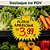 Cartaz Splash para Hortifruti 23cm x 15cm – Modelo B3 | Papel Cartão 250g | 50 ou 100 Folhas - Imagem 2